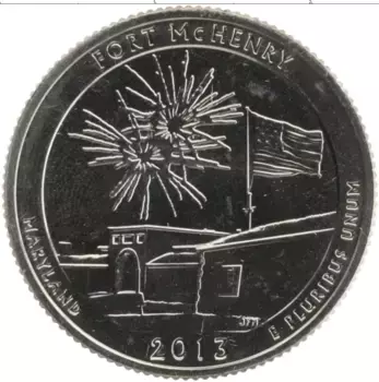 Монета 1/4 доллара Америки 2013 года Медно-никель S