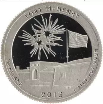 Монета 1/4 доллара Америки 2013 года Медно-никель S