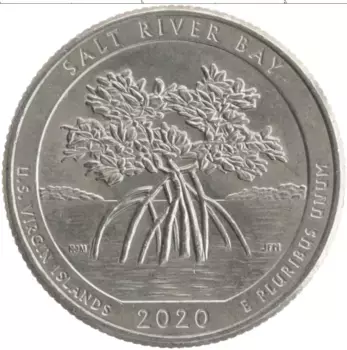 Монета 1/4 доллара Америки 2020 года Медно-никель Р