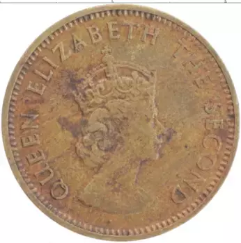 Монета 1/4 шиллинга Острова Джерси 1957 года Медь Елизавета II
