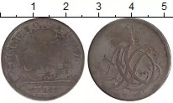 Монета 1/6 талера Саксен-Веймар-Эйзенаха 1763 года Серебро