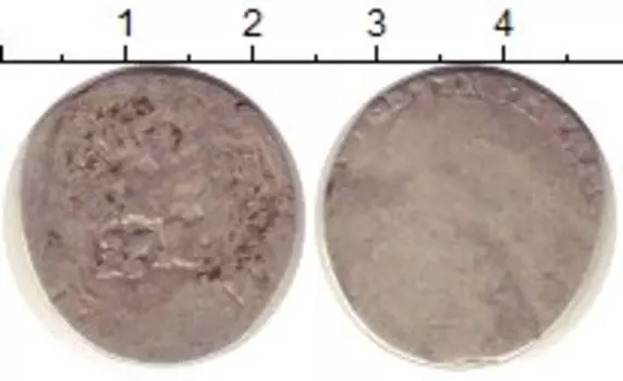 Монета 1/8 экю Франции Серебро