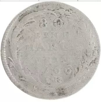 Монета 1/8 талера Кёльна 1766 года Серебро Кёльнское курфюршество