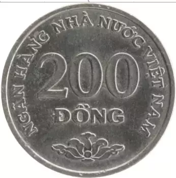 Монета 200 донг Вьетнама 2003 года Медно-никель