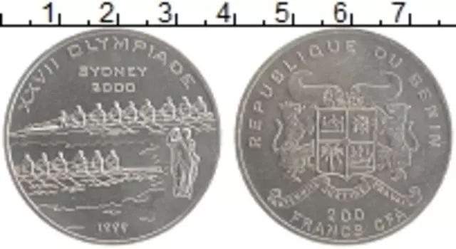 Монета 200 франков Бенина 1999 года Медно-никель Олимпийские игры в Сиднее