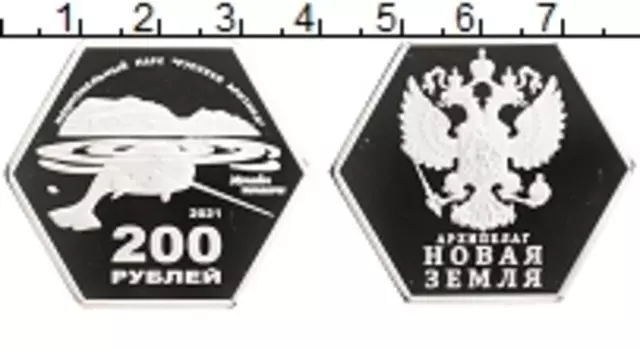 Монета 200 рублей России 2021 года Посеребрение UNUSUAL