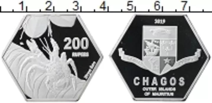 Монета 200 рупий Маврикия 2019 года Посеребрение UNUSUAL