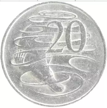 Монета 20 центов Австралии 1966 года Медно-никель Елизавета II