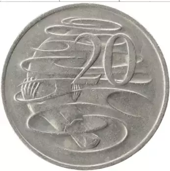 Монета 20 центов Австралии 1980 года Медно-никель Елизавета II
