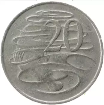 Монета 20 центов Австралии 1981 года Медно-никель Елизавета II