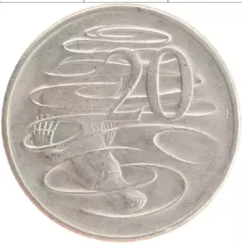 Монета 20 центов Австралии 1981 года Медно-никель Елизавета II