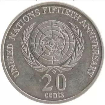 Монета 20 центов Австралии 1995 года Медно-никель Елизавета II