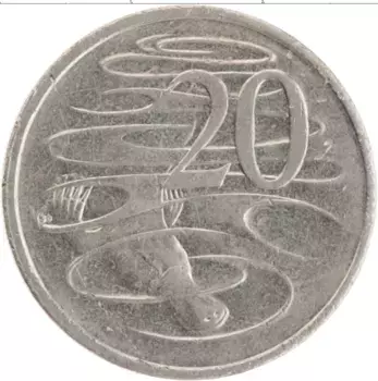 Монета 20 центов Австралии 2001 года Медно-никель Елизавета II