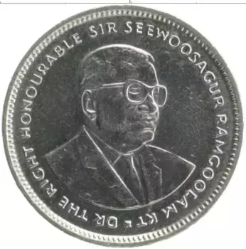 Монета 20 центов Маврикия 2007 года Медно-никель Сивусагур Рамгулам