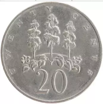 Монета 20 центов Ямайки 1988 года Медно-никель