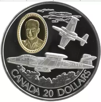 Монета 20 долларов Канады 1996 года Серебро Елизавета II