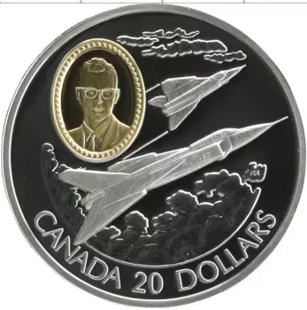 Монета 20 долларов Канады 1996 года Серебро Елизавета II