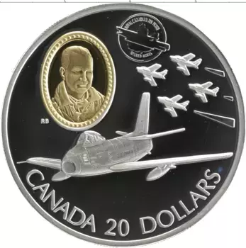 Монета 20 долларов Канады 1997 года Серебро Елизавета II