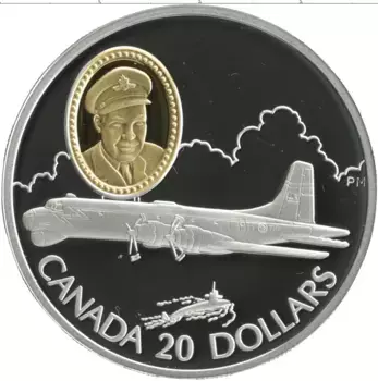 Монета 20 долларов Канады 1998 года Серебро Елизавета II