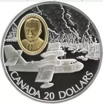 Монета 20 долларов Канады 1998 года Серебро Елизавета II