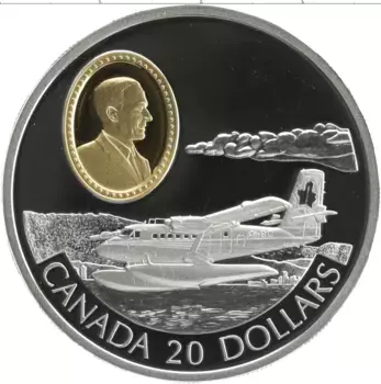 Монета 20 долларов Канады 1999 года Серебро Елизавета II