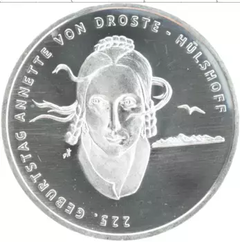 Монета 20 евро Германии 2022 года Серебро G