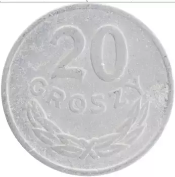 Монета 20 грош Польши 1949 года Алюминий Герб