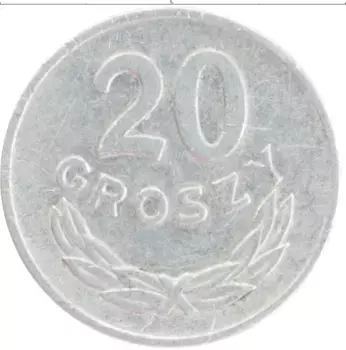 Монета 20 грош Польши 1949 года Алюминий