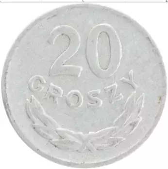 Монета 20 грош Польши 1949 года Алюминий
