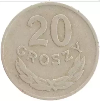 Монета 20 грош Польши 1949 года Медно-никель
