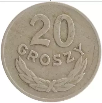 Монета 20 грош Польши 1949 года Медно-никель