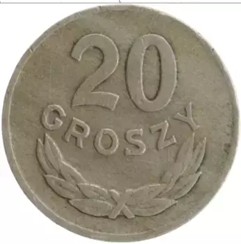 Монета 20 грош Польши 1949 года Медно-никель