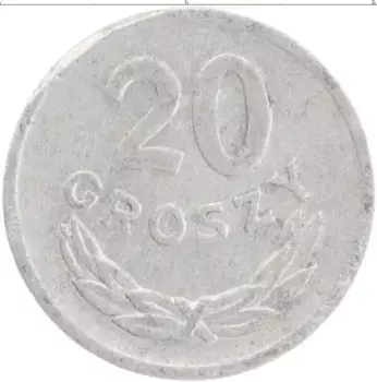 Монета 20 грош Польши 1969 года Алюминий