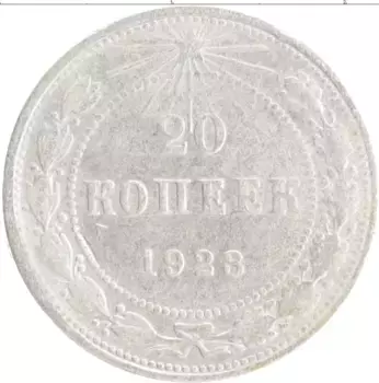 Монета 20 копеек РСФСР 1923 года Серебро