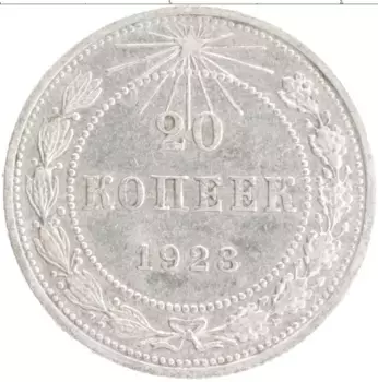 Монета 20 копеек РСФСР 1923 года Серебро