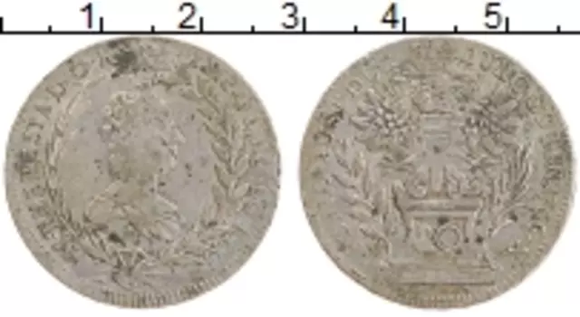 Монета 20 крейцеров Австрии 1765 года Серебро Мария Терезия