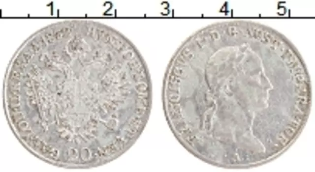 Монета 20 крейцеров Австрии 1832 года Серебро Франциск I