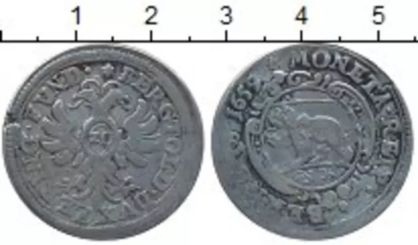 Монета 20 крейцеров Берна 1659 года Серебро