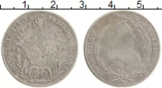 Монета 20 крейцеров Венгрии 1780 года Серебро Мария Терезия