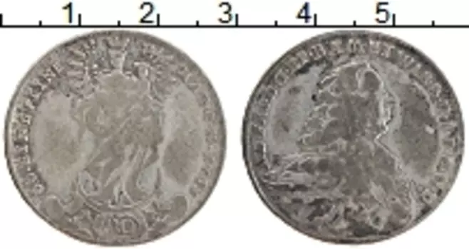 Монета 20 крейцеров Вюрцбурга 1763 года Серебро Адам Фридрих