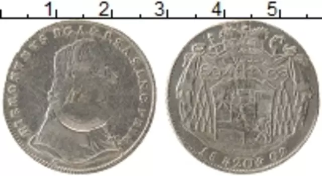Монета 20 крейцеров Зальцбурга 1802 года Серебро Иероним фон Коллоредо