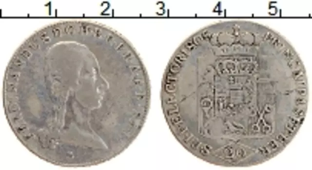 Монета 20 крейцеров Зальцбурга 1805 года Серебро Фердинанд