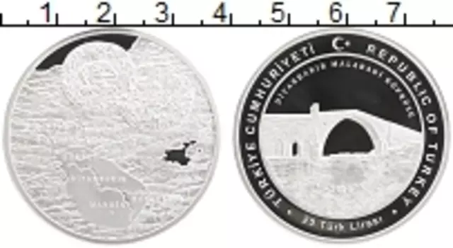 Монета 20 лир Турции 2020 года Серебро Княжество Артукид