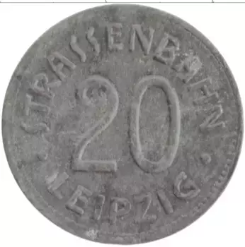 Монета 20 пфеннигов Германия : Нотгельды Цинк Лейпциг