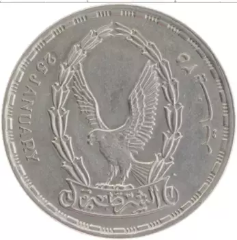 Монета 20 пиастров Египта 1988 года Медно-никель День полиции