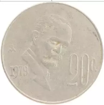 Монета 20 сентаво Мексики 1979 года Медно-никель Франциско Мадеро