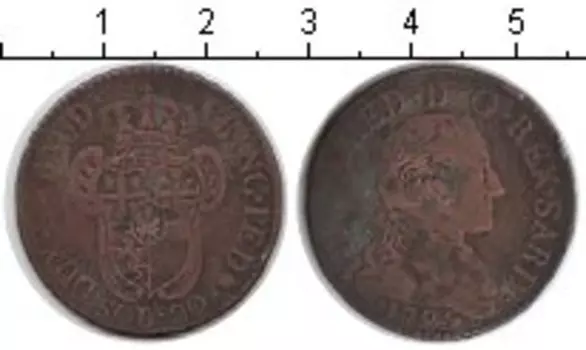 Монета 20 сольдо Сардинии 1795 года Серебро SARDINIA