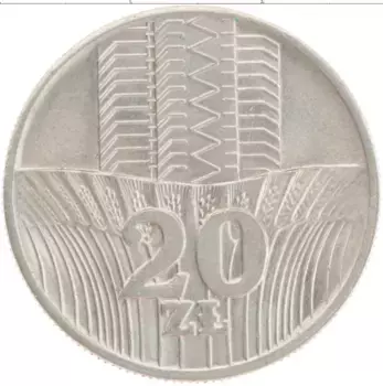 Монета 20 злотых Польши 1973 года Медно-никель