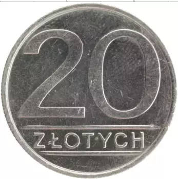Монета 20 злотых Польши 1984 года Медно-никель