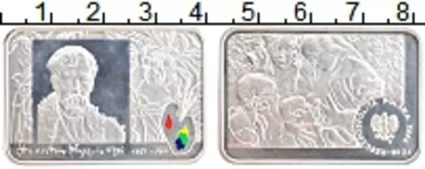 Монета 20 злотых Польши 2004 года Серебро Станислав Выспяньский